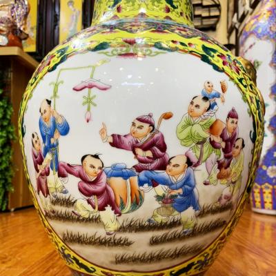 Bình Vẽ Tay Cao Cấp Họa Tiết Bách Phúc